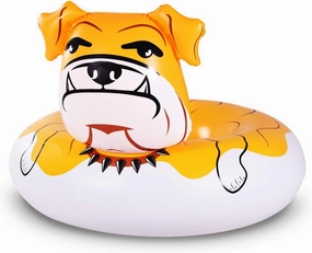 Bulldog Float, 53 inches Giant Inflatable Pool Float Tube for Party, Summer Fun Pool Toys for Adults and Kids