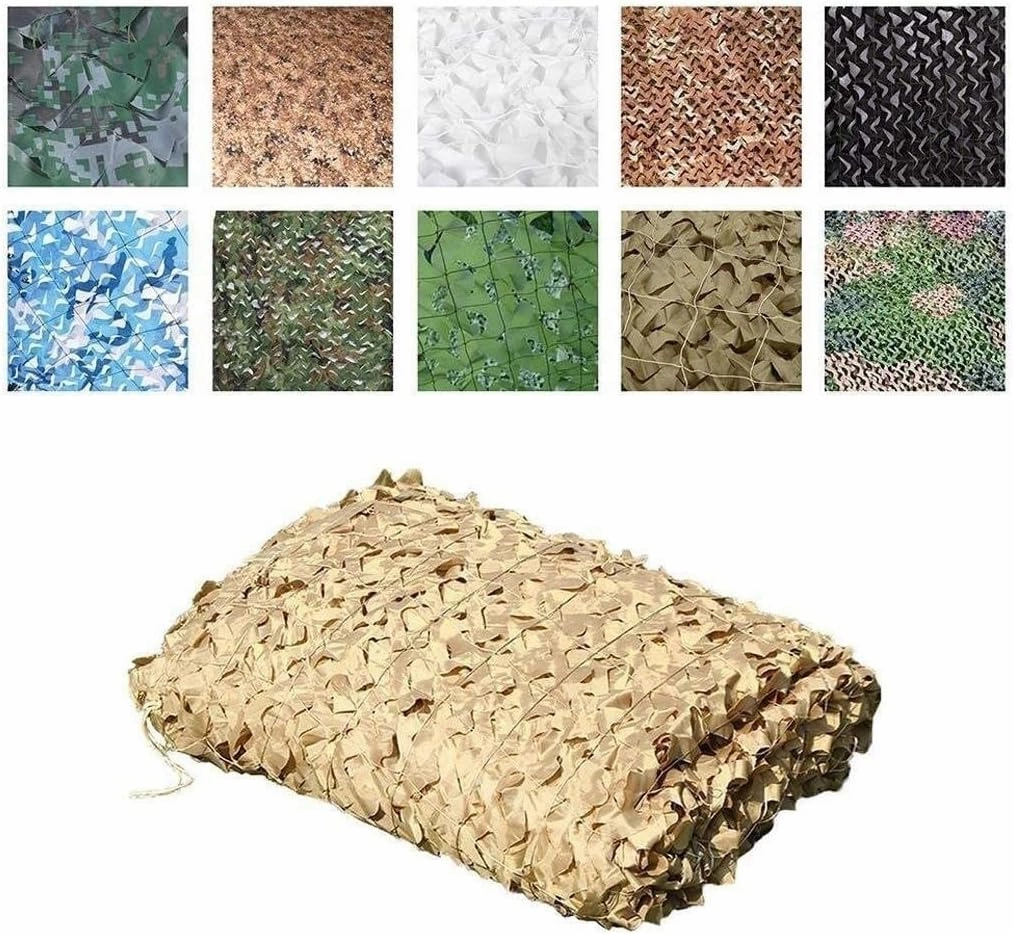 Camouflage Net Awnings Camouflage Net, Mesh Cover, Blinds Camo Netting for Photography Camping Hide Ourdoor Sports Tents Car Cover Garden Decoration (Size : 10x10M)