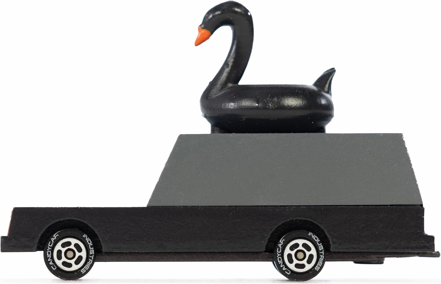 CANDYCAR® Wooden Diecast Collection - Black Swan Wagon, Premium Handcrafted Beech Wood Toy Car