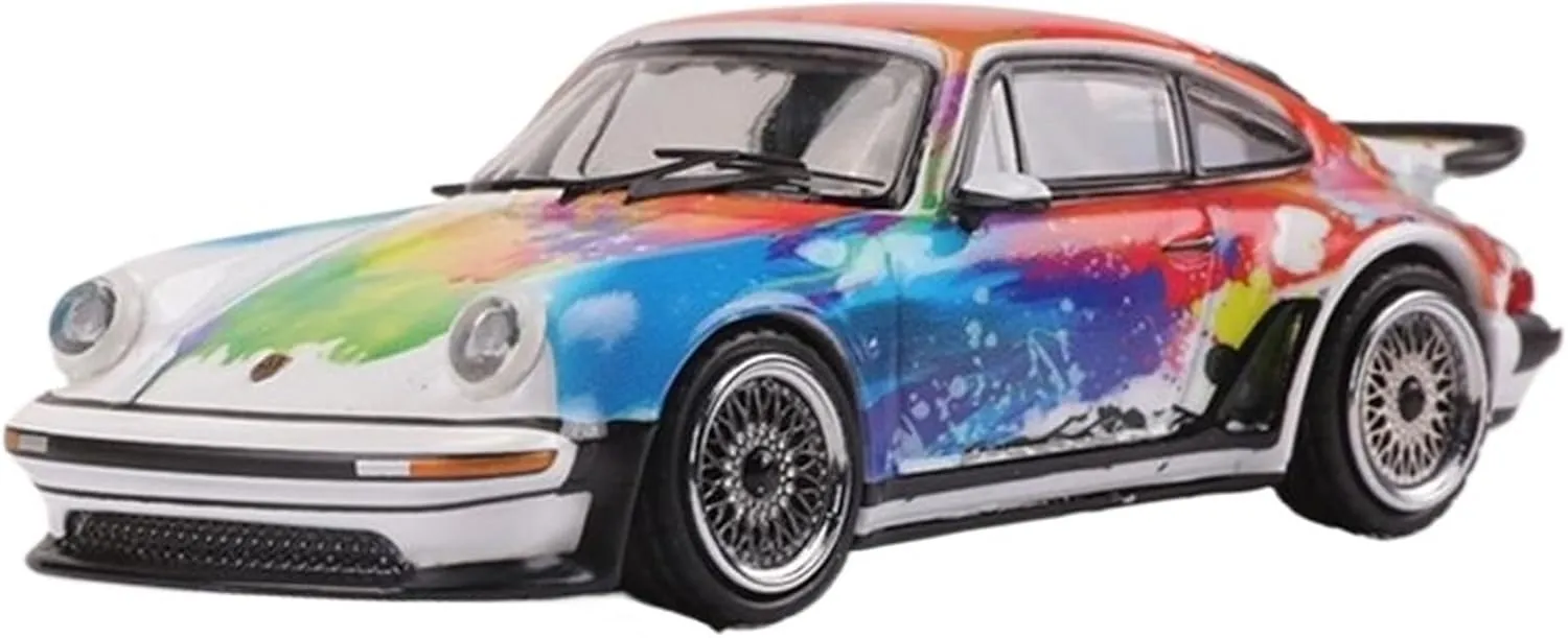 Car Ornaments 1:64 for Porsche 911 Carrera Artistic Painting Simulation Alloy Car Ornament Model Suitable As Gifts Miniature Models