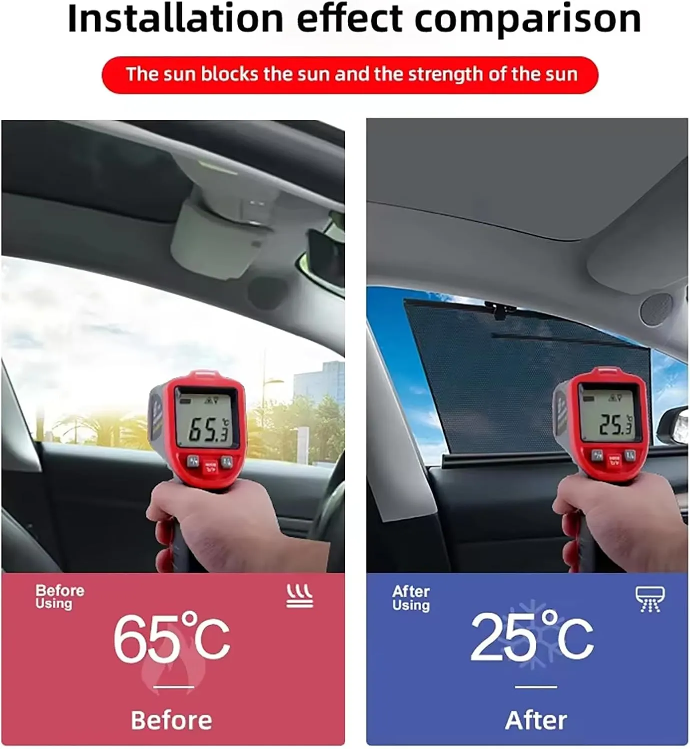 Car Window Shades for Maxus D60 2019 ,Privacy Sun Shade Set for Front Windshield Side and Rear Windows,Keep Your Car Cooler,Triangle 2PCS