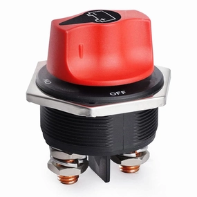 Car Battery Disconnect Switch MAX 12-32V DC 300A Cont 450A INT Battery Power Cut Off Master Switch Disconnect Isolator for Marine Car RV Truck ATV Vehicles and Boat (300A)