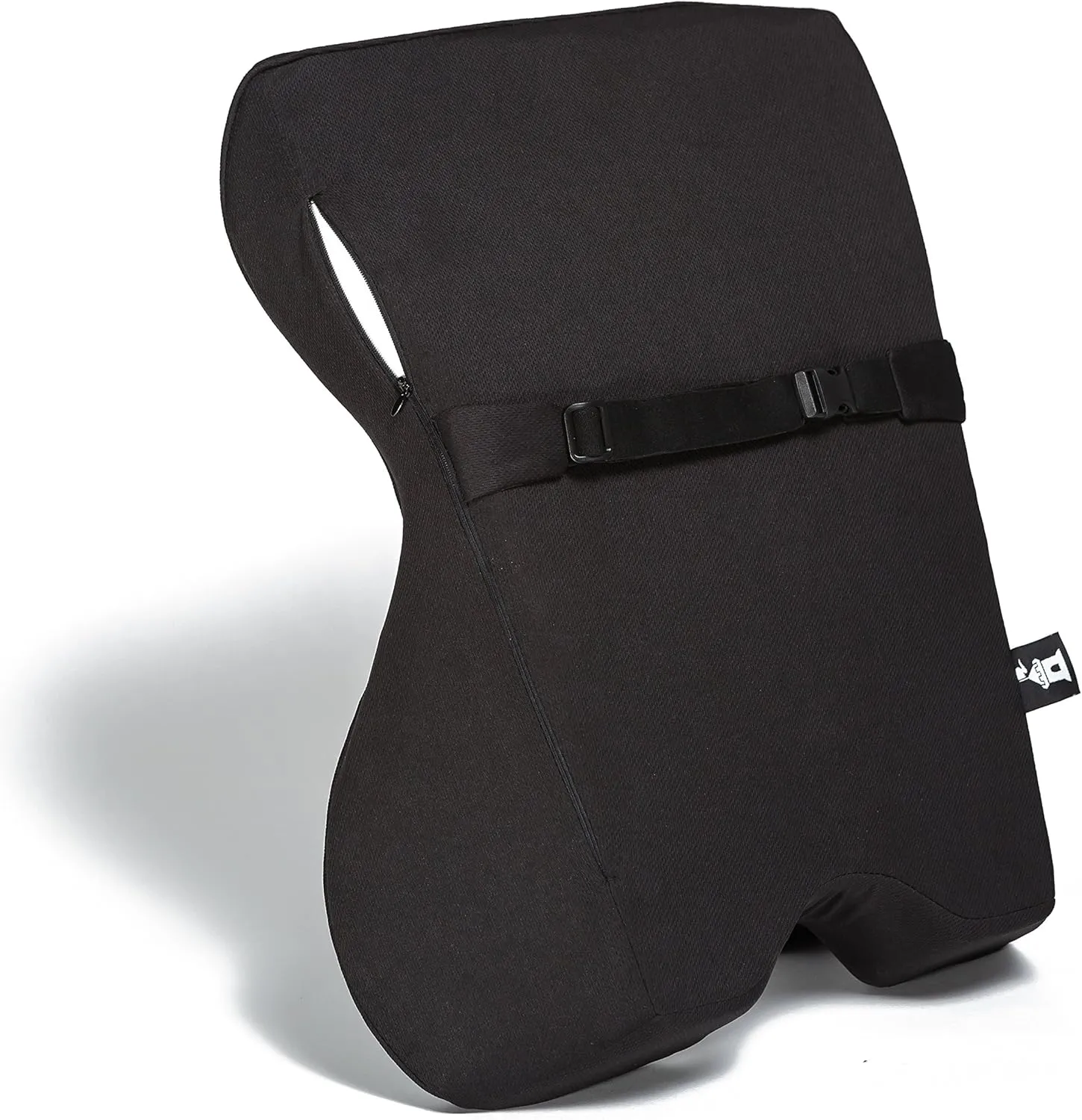 Castle Knight Soft Memory Foam Back Cushion - Tapered Support More Foam in The Lower Back and Less Foam in The Middle and Upper Back for Home, Office, Auto, and Travel (Knight Size, Nightfall)