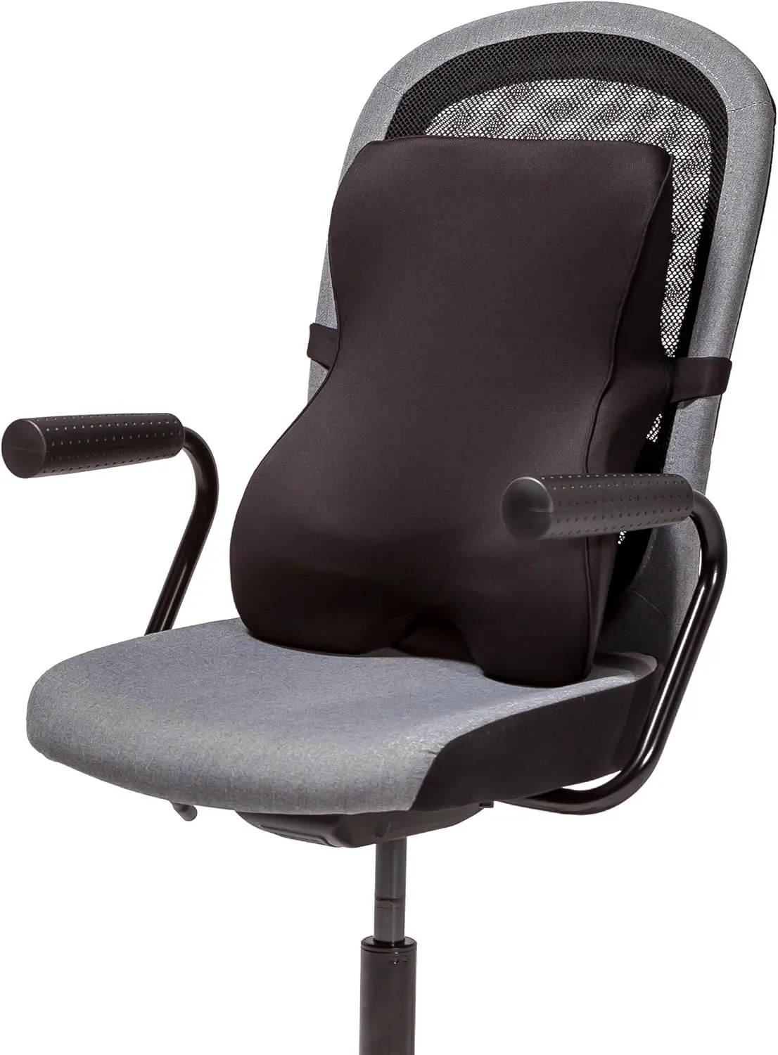 Castle Knight Soft Memory Foam Back Cushion - Tapered Support More Foam in The Lower Back and Less Foam in The Middle and Upper Back for Home, Office, Auto, and Travel (Knight Size, Nightfall)