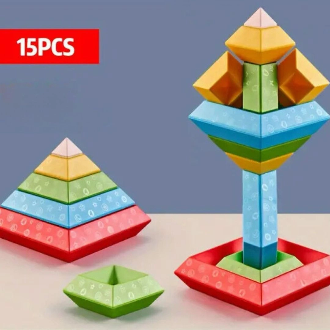 Child - Friendly Montessori Stacking Blocks