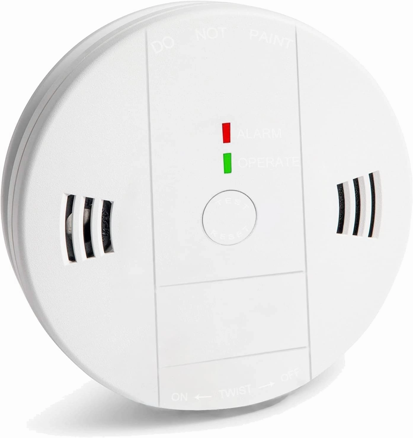 Combination Smoke and Carbon Monoxide Detector Alarm, Beeps Warning Smoke and CO Alarms for Basements Travel Home Office House Bedroom Living Room Car, Battery Operated,Comply with UL 217/2034, 1-Pack