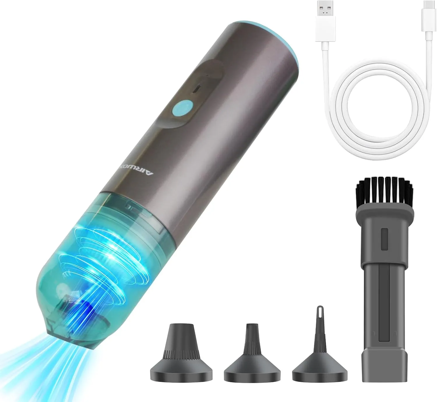 Cordless Handheld Vacuum, 13000Pa High Power Car Vacuum with Brushless Motor and Blower Accessories, for Home and Car Use