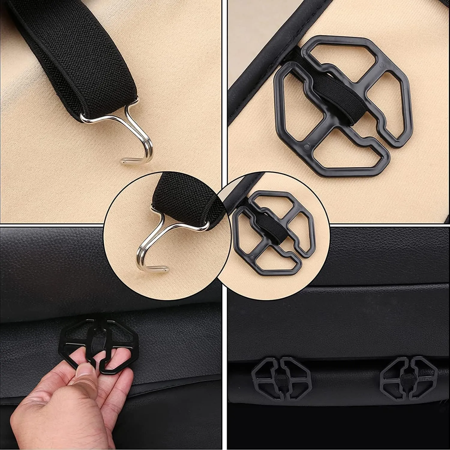 Coverado Seat Covers, Car Seat Covers Front Seats, Black Car Seat Cover, Waterproof Car Seat Covers, Car Seat Cushion, Front Car Seat Covers Leatherette Car Seat Protector Universal Fit Most Cars