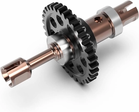 CROBOLL R11154 Upgraded S2 Alloy Steel 33T 32P Main Drive Shaft for Mini1:10 RC Car, Spare Parts RC Truck for RZ001