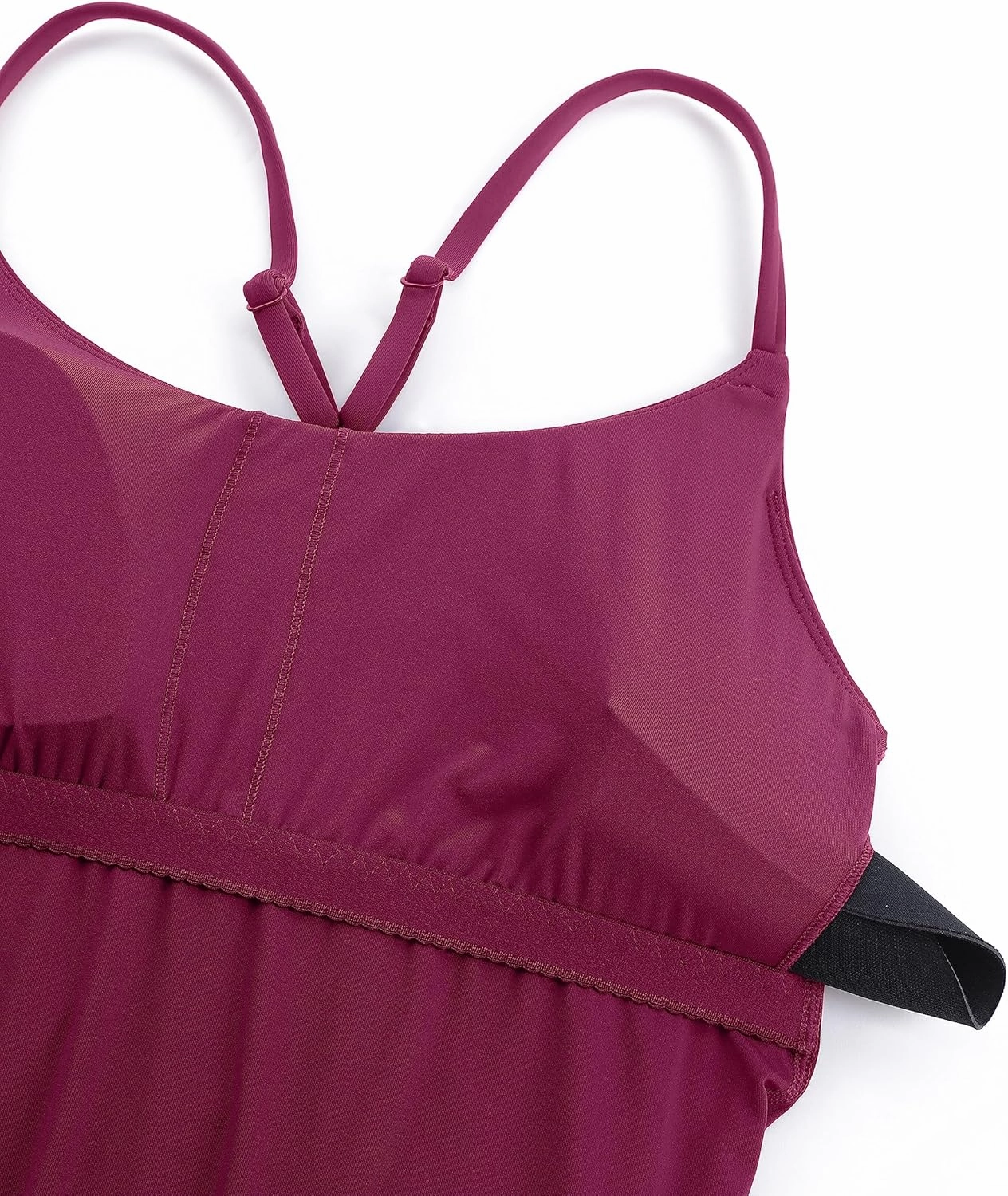 CRZ YOGA Womens One Piece Swimsuits Modest Swim Dress Tummy Control Adjustable Y-Back Straps Athletic Bathing Suit Swimwear