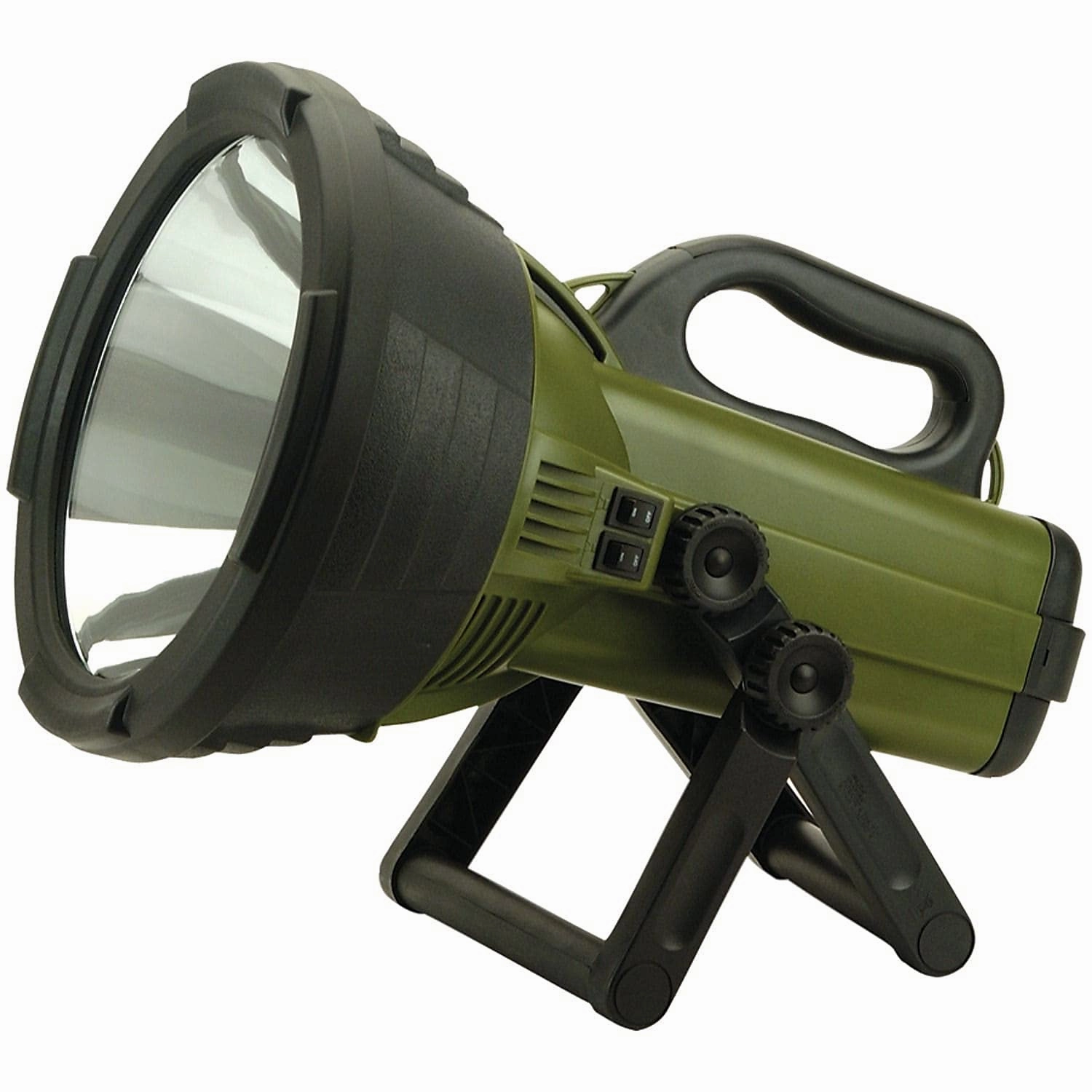 Cyclops Colossus 18 Million Candlepower 12V Handheld Halogen Rechargeable Spotlight with AC/DC Charger or 12V DC Car Plug Adapter