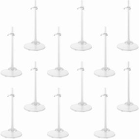 DECHOUS Doll Stand 15pcs Action Figure Stands Doll Stands Figure Stand Adjustable Stand Doll Stands White Anime Stand Base Display Holder Doll Display Stand