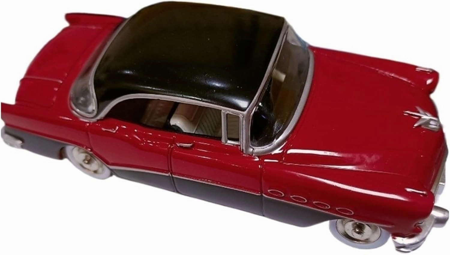 Die Cast Vehicle 1/43 for Buick Roadmaster Riviera Red Black Classic Car Model Diecast Alloy Car Model Miniature Car Models Mini Cars Replica