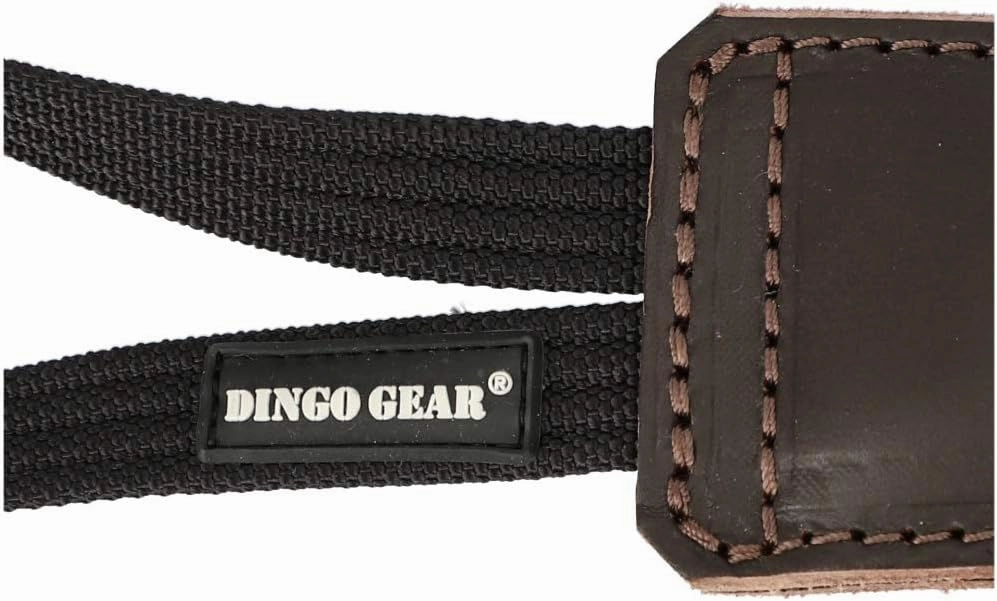 Dingo Gear Dog Bite Tug Handmade of Brown Grain Leather Strong, Chocolate, 0.1 kg