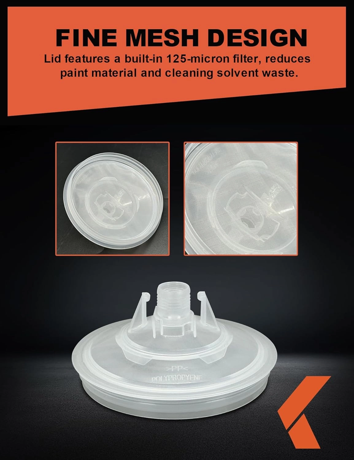 Disposable Paint Sprayer Mixing Cup Liners and Lid System for HVLP Spray Gun,Car Paint Gun 20 Ounce(600ml)Kit with 40 Cups Liners,40 Lids with Strainer,1 Hard Cup with Retainer Ring,20 Plugs