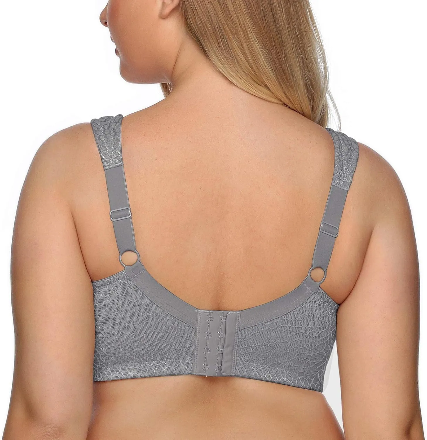 DotVol Women's Full Figure Minimizer Bras Comfort Large Busts Wirefree Non Padded Plus Size Bra
