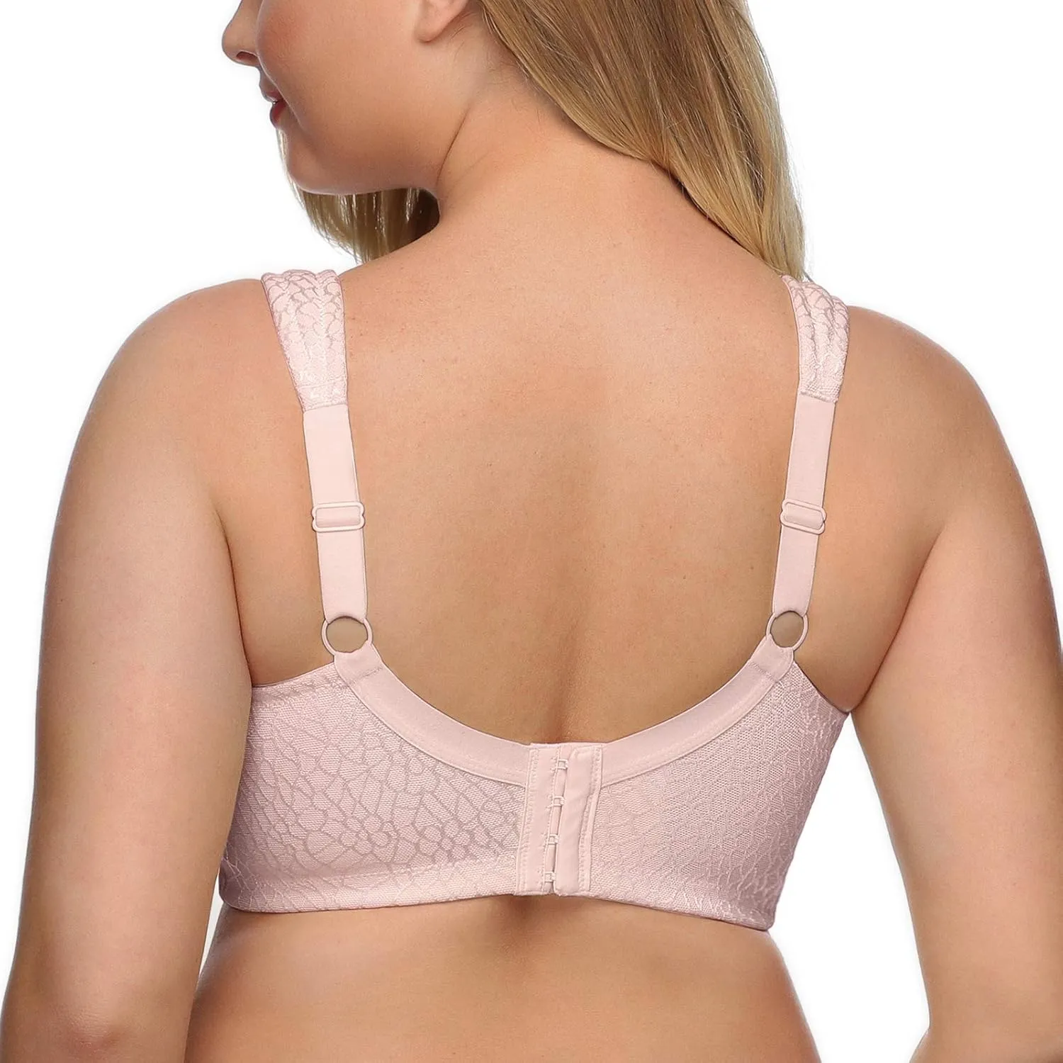 DotVol Women's Full Figure Minimizer Bras Comfort Large Busts Wirefree Non Padded Plus Size Bra