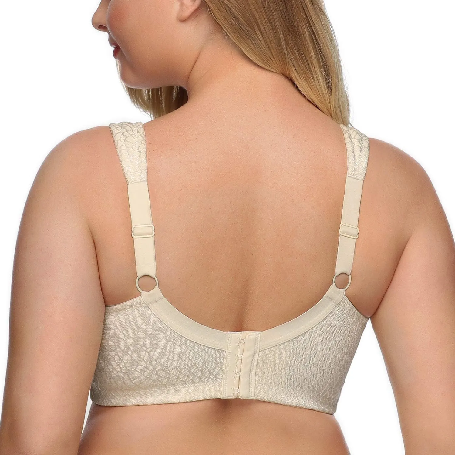 DotVol Women's Full Figure Minimizer Bras Comfort Large Busts Wirefree Non Padded Plus Size Bra