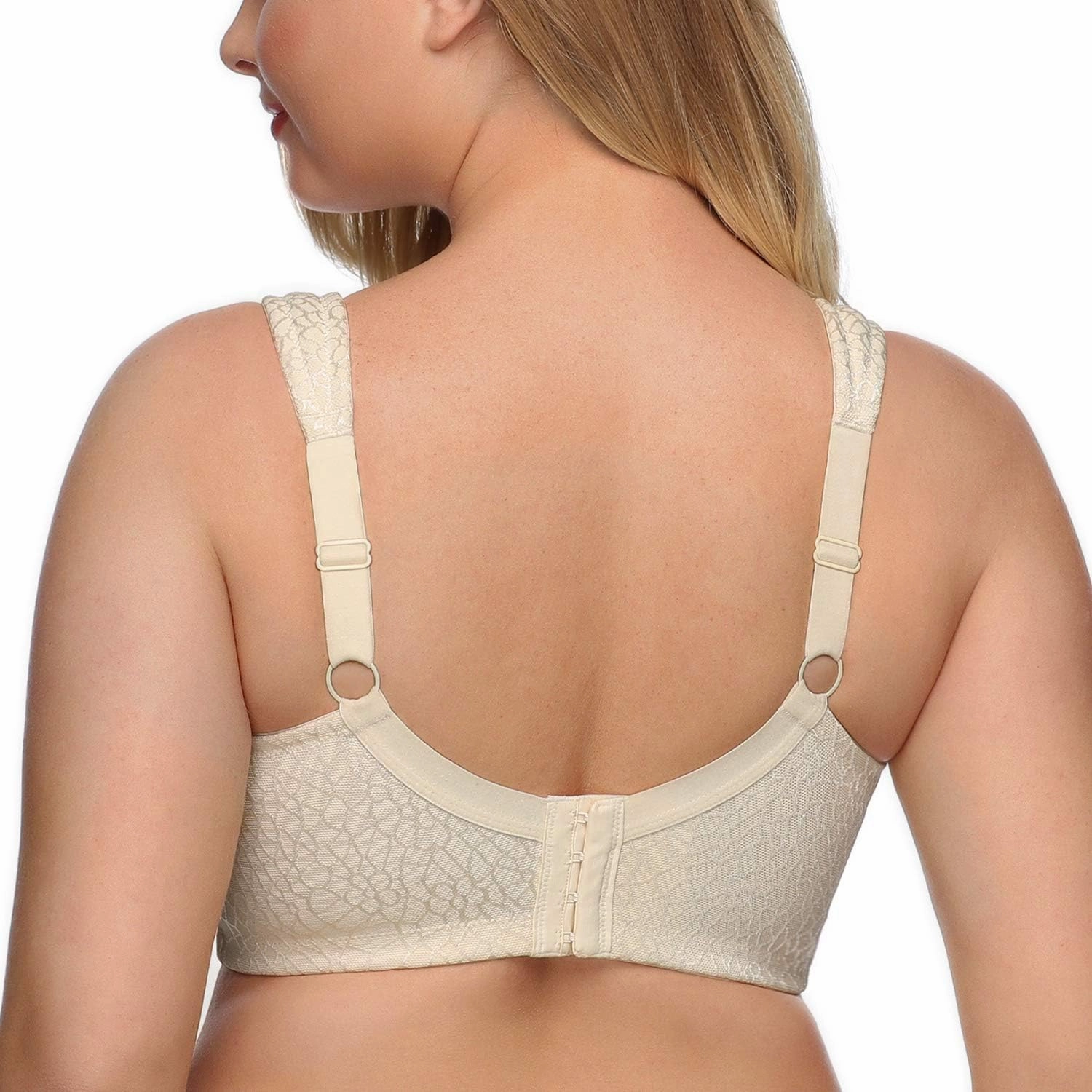 DotVol Women's Full Figure Minimizer Bras Comfort Large Busts Wirefree Non Padded Plus Size Bra