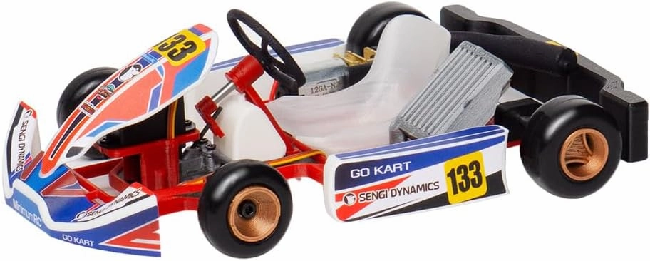 Drift Rc Kart, Kart-80 1/32 Scale 2.4G Mini RC Kart Assembly Model with Remote Control, DIY Remote Control Hobby Sports Car Toys - 1 Battery