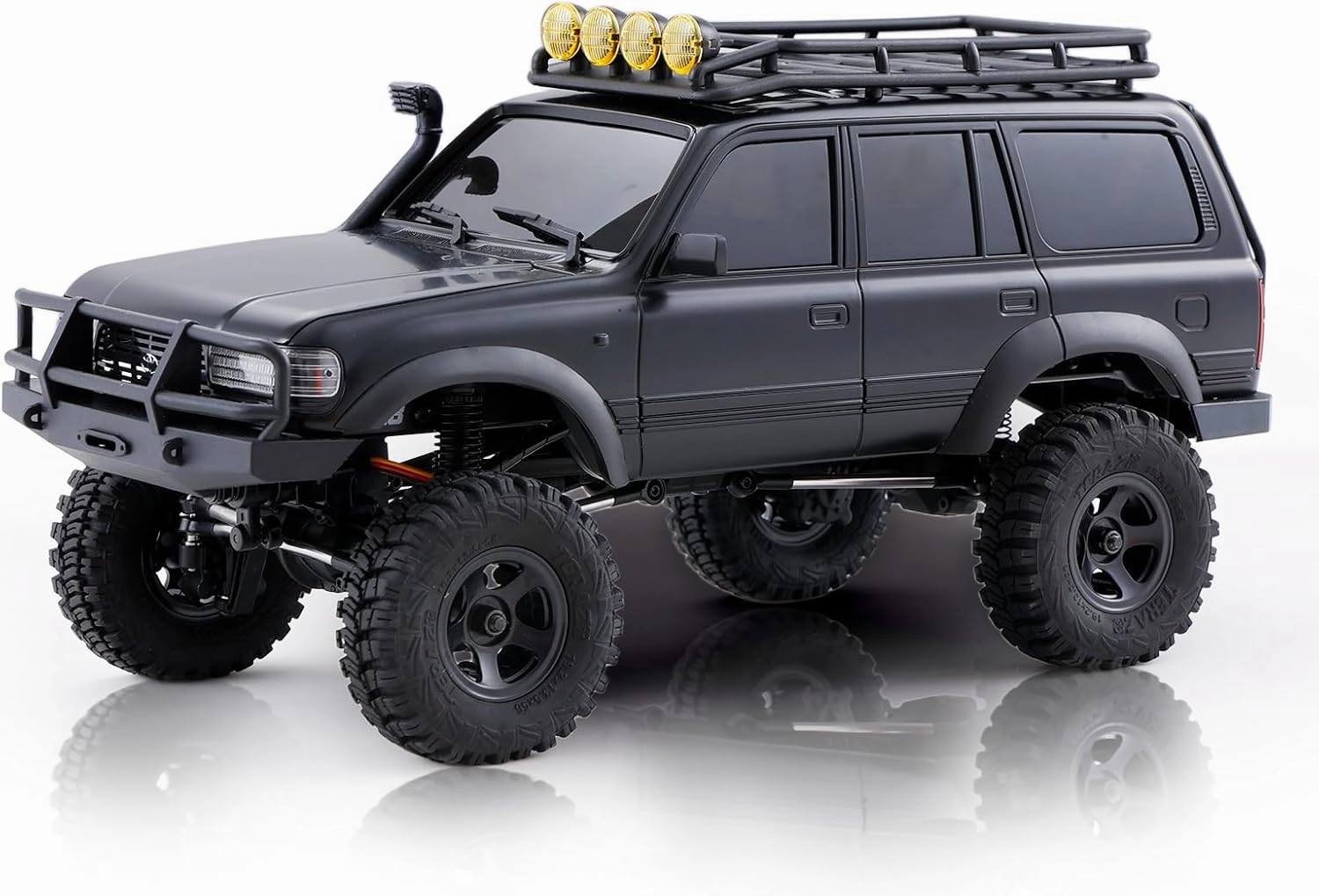 EAZYRC FMS FCX18 Toyota LC80 1/18 RC Crawler V2, Officially Licensed, RTR 4x4 Rock Crawler with Brushless Motor, 2-Speed Transmission, PC Body, 45 Min Runtime – RC Car for Adults or Gift