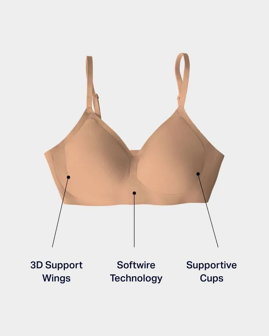 EBY Relief Bra Bras for Women, Seamless and Wireless with Adjustable Straps