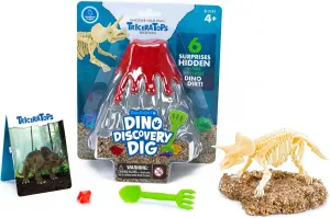 Educational Insights GeoSafari Jr. Dino Discovery Dig Triceratops Fossil Kit, Science Toy, Giftr for Boys & Girls, Ages 4 