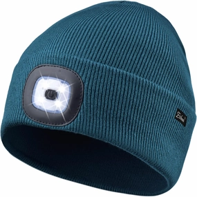Etsfmoa Unisex Beanie with The Light Gifts for Men Dad Father USB Rechargeable Caps