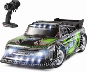 Fast RC Rally Car 1/28 Scale 2.4G 4WD 30KM/H High Speed RC Race Car RC Sport Racing Drift Car 2.4G All-Terrain Shock-Absorbing Rechargeable Truck for Adults Gifts