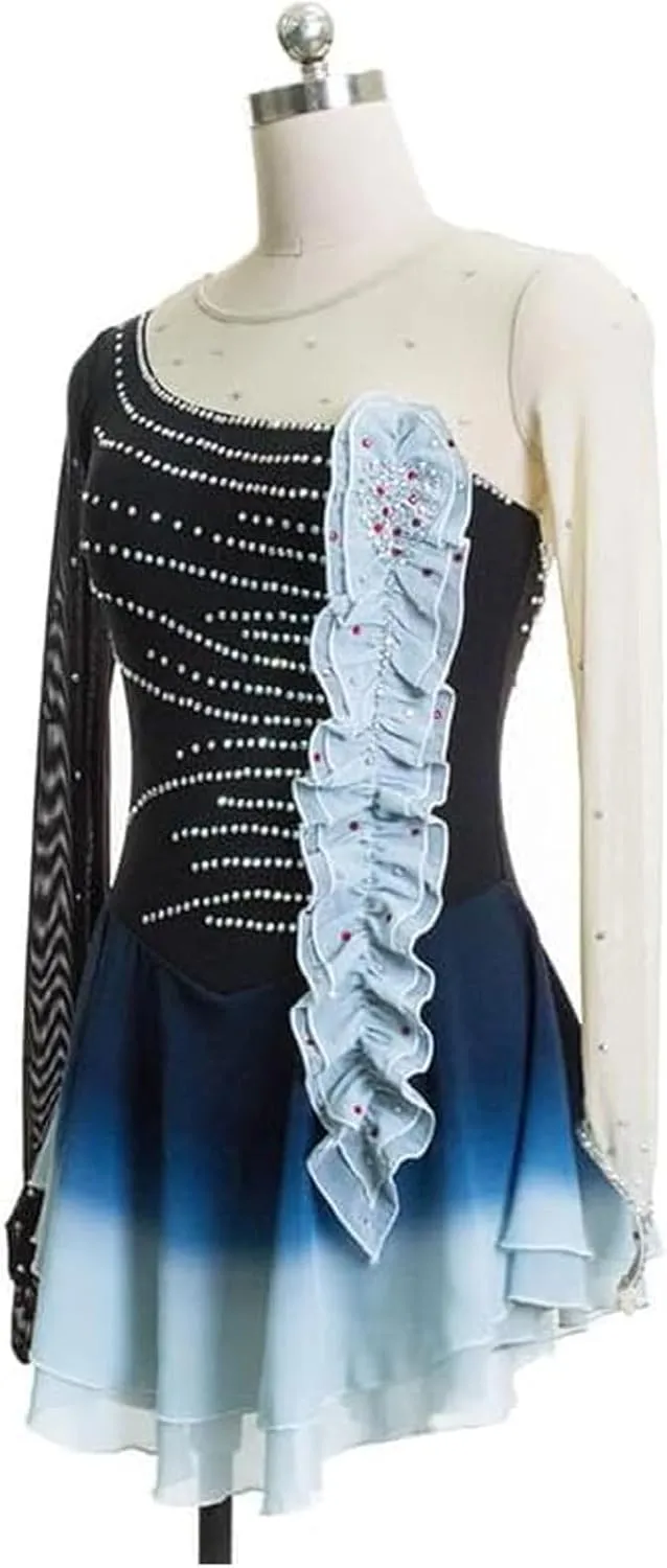 Figure Ice Skating Dress Roller Skate Competition Performance Clothing Crystal Ballet Gymnastics Activewear