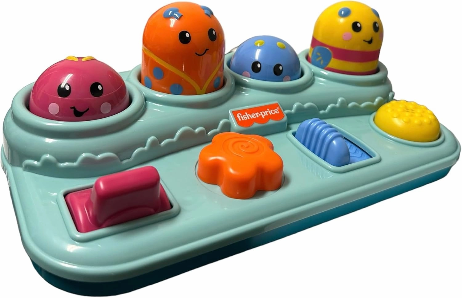 Fisher-Price Brilliant Basics Boppin' Activity Bugs, Pop-Up Infant Toy Development Academic New Version
