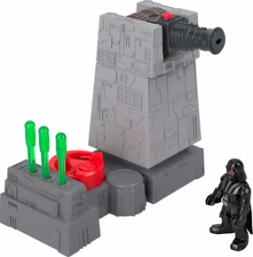 Fisher-Price Imaginext Star Wars Toys Death Star Turret Cannon with Darth Vader Metal Character Key for Kids Ages 3  Years