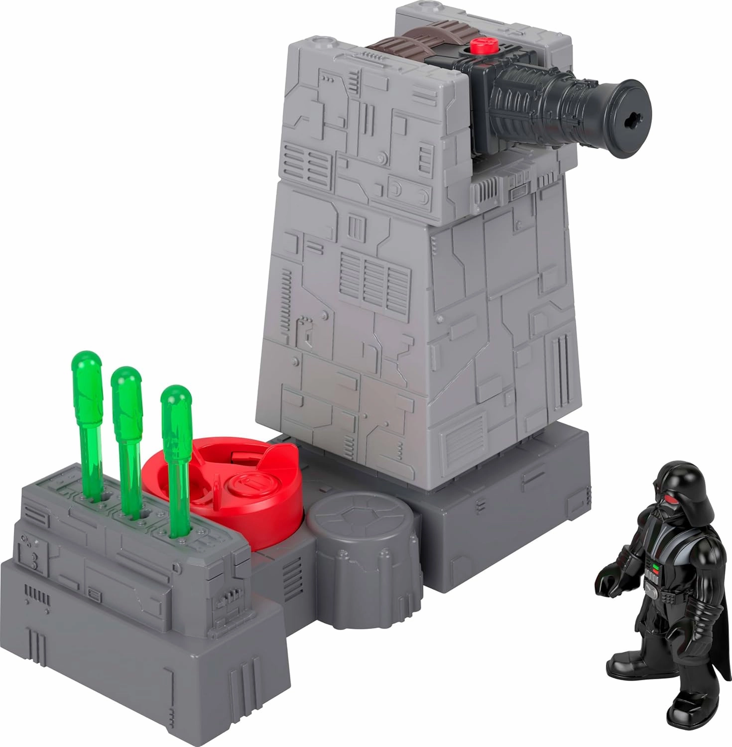 Fisher-Price Imaginext Star Wars Toys Death Star Turret Cannon with Darth Vader Metal Character Key for Kids Ages 3  Years