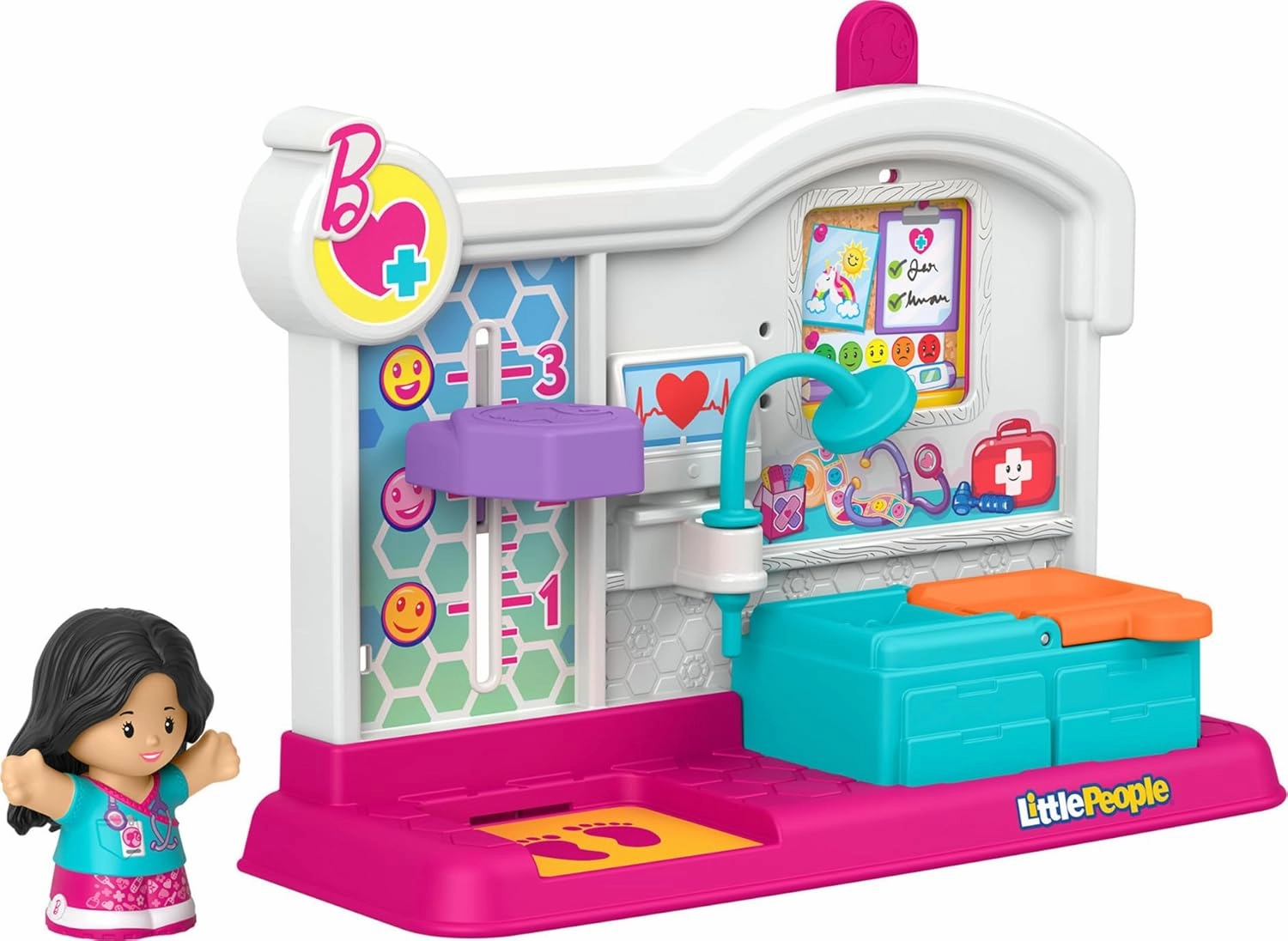 Fisher-Price Little People Toddler Toy Barbie You Can Be Anything Doctor Playset with Figure for Preschool Pretend Play Kids Ages 18  Months