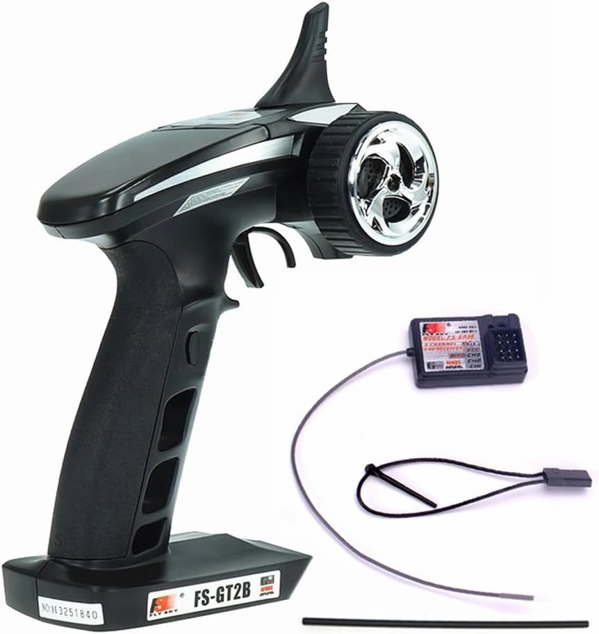 Flysky FS-GT2B 2.4GHz 3 Channel RC Transmitter with FS-GR3E Receiver for RC Car Boat