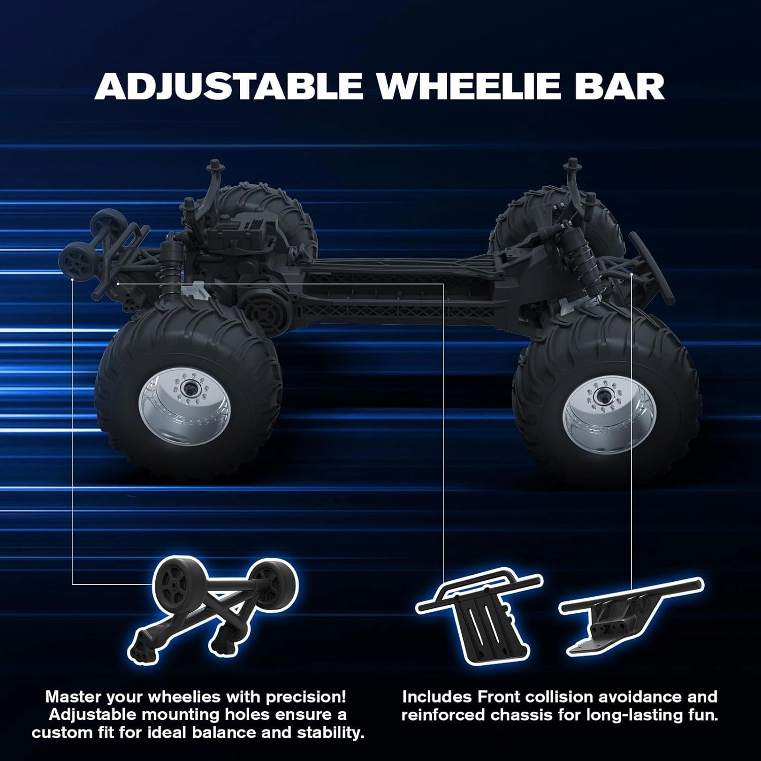 FMS 1/10 RC Truck Ford F100 – 2WD Monster Truck with Licensed Body, 550 Brushed Motor, Oil Shocks, Independent Suspension – All-Terrain RC Crawler, High Speed Off-Road RC Car for gift (BLACK RS)