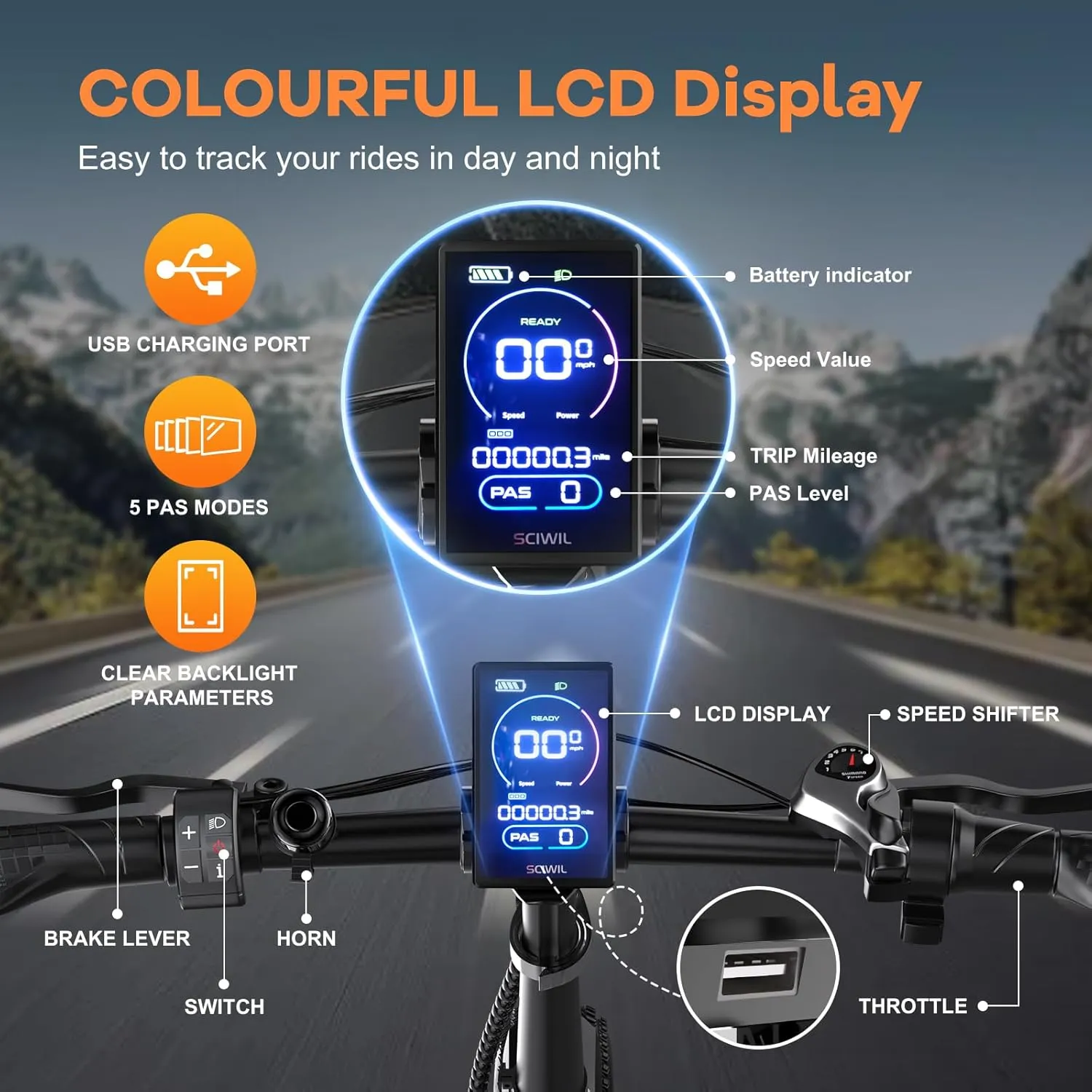 Folding Electric Bike for Adults with Peak 1000W Motor, 48V 20AH Battery up to 30MPH 80 Miles, 20" Fat Tire All Terrain Ebike, Front Suspension 7-Speed Commuter E Bike, Step-Thru, UL Certified