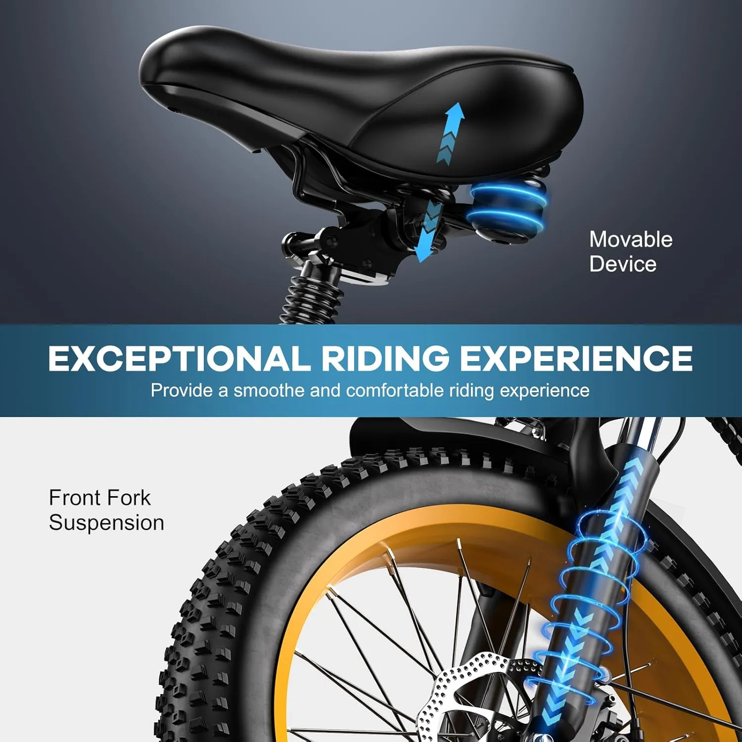 Folding Electric Bike for Adults with Peak 1000W Motor, 48V 20AH Battery up to 30MPH 80 Miles, 20" Fat Tire All Terrain Ebike, Front Suspension 7-Speed Commuter E Bike, Step-Thru, UL Certified