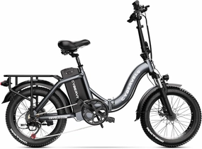 Folding Electric Bike for Adults – 1000W Motor, 20"x3" Fat Tire, 48V Removable Battery, All-Terrain E-Bike with 7-Speed, Front Suspension – Powerful Foldable Ebike for Commuter