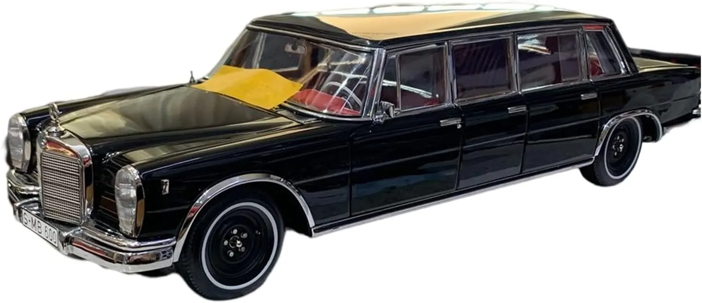 for Mercedes-Benz S600 Pullman W100 1 18 Alloy Classic Car Model Souvenir Decoration Gifts Non-Remote App Controlled Toys