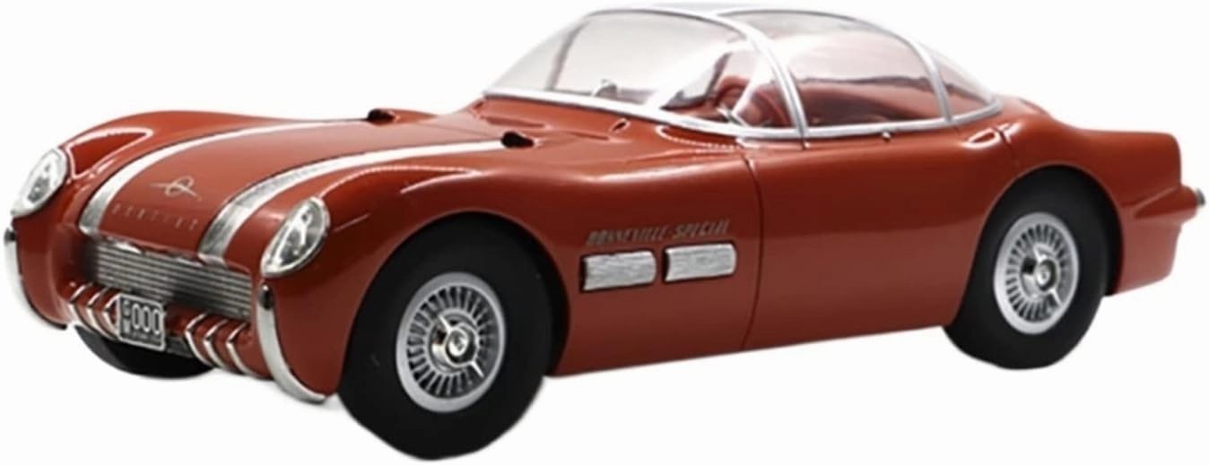 for Pontiac Bonneville Concept 1954 1 18 Resin Sports Car Model Red Orange Adult Classic Collection Non-Remote App Controlled Toys