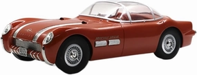 for Pontiac Bonneville Concept 1954 1 18 Resin Sports Car Model Red Orange Adult Classic Collection Non-Remote App Controlled Toys
