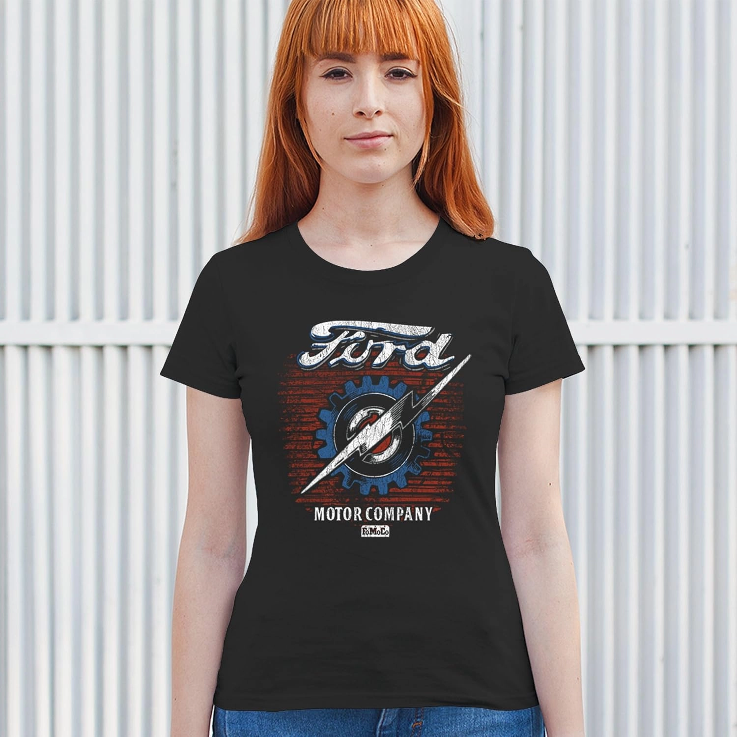 Ford F-100 Lightning Bolt Gear FoMoCo T-Shirt Vintage Classic Pickup Truck 1953 Iconic Retro Emblem Women's Tee