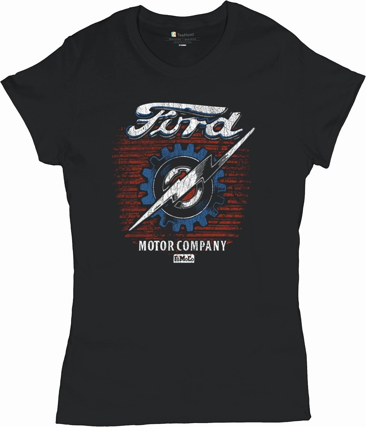Ford F-100 Lightning Bolt Gear FoMoCo T-Shirt Vintage Classic Pickup Truck 1953 Iconic Retro Emblem Women's Tee