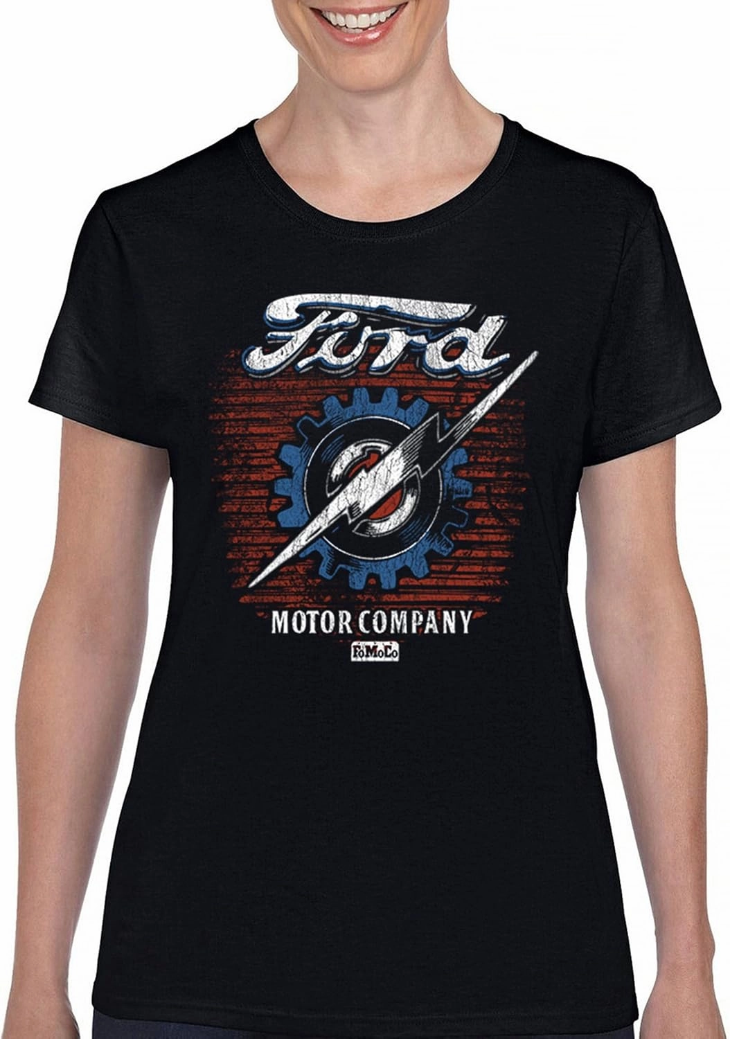 Ford F-100 Lightning Bolt Gear FoMoCo T-Shirt Vintage Classic Pickup Truck 1953 Iconic Retro Emblem Women's Tee