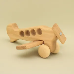 Free Shipping Eco-Friendly Handmade Natural Wooden Airplane FY04: Montessori and Waldorf Educational Influence, Sky Explorer Lotes Toys Baby Gift
