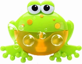 Frog Bubble Maker for Bath, Foam Blower Bubbling Making Machine, Nursery Rhyme Musical Bathtub Toy for Baby Kids Happy Tub Time