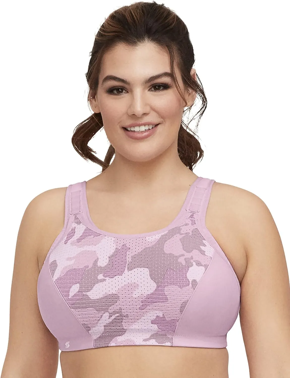 Full Figure Plus Size Custom Control Sports Bra Wirefree #1166