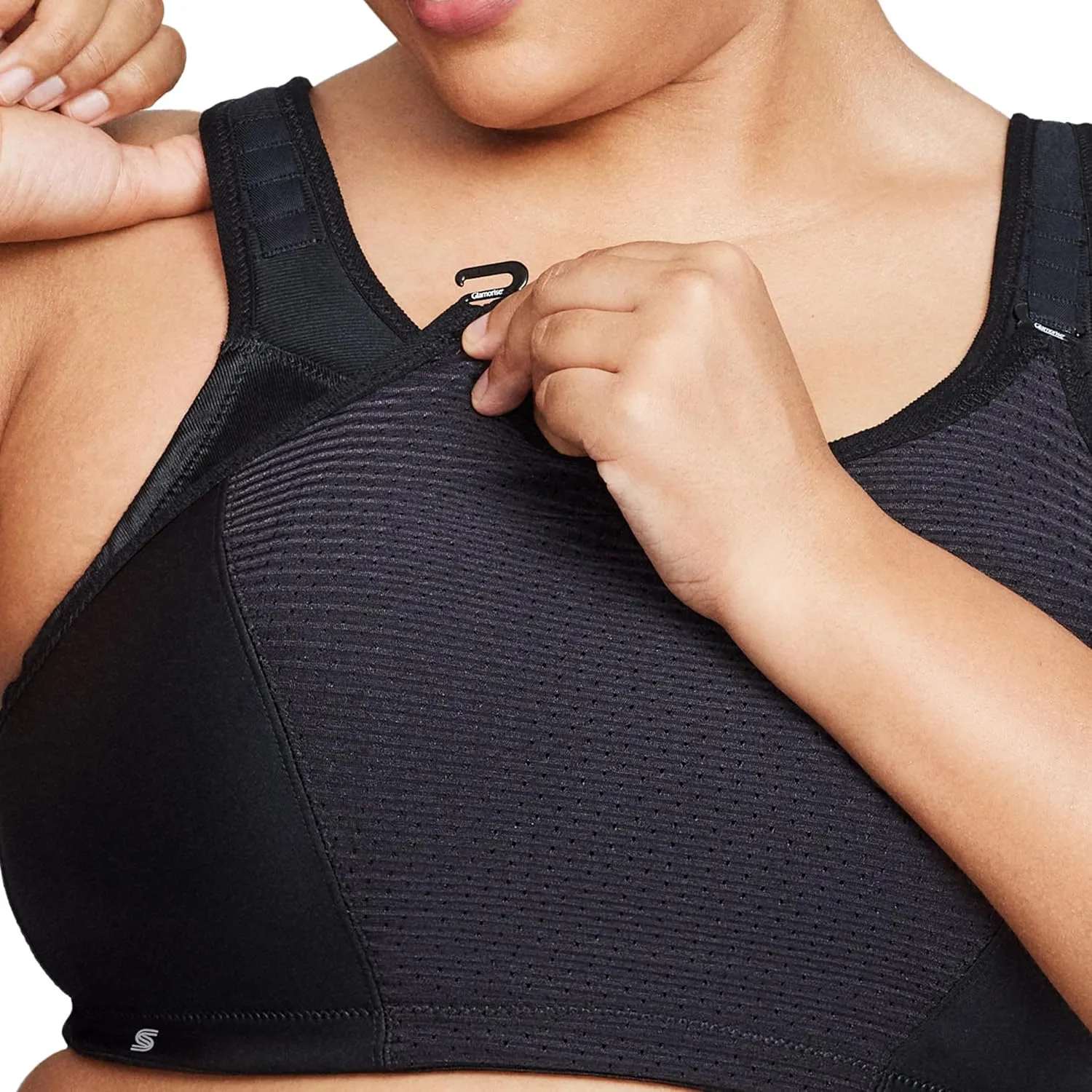 Full Figure Plus Size Custom Control Sports Bra Wirefree #1166