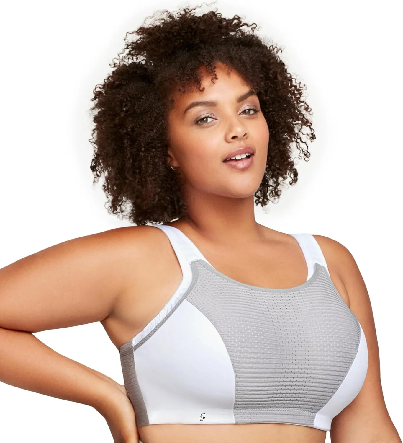 Full Figure Plus Size Custom Control Sports Bra Wirefree #1166